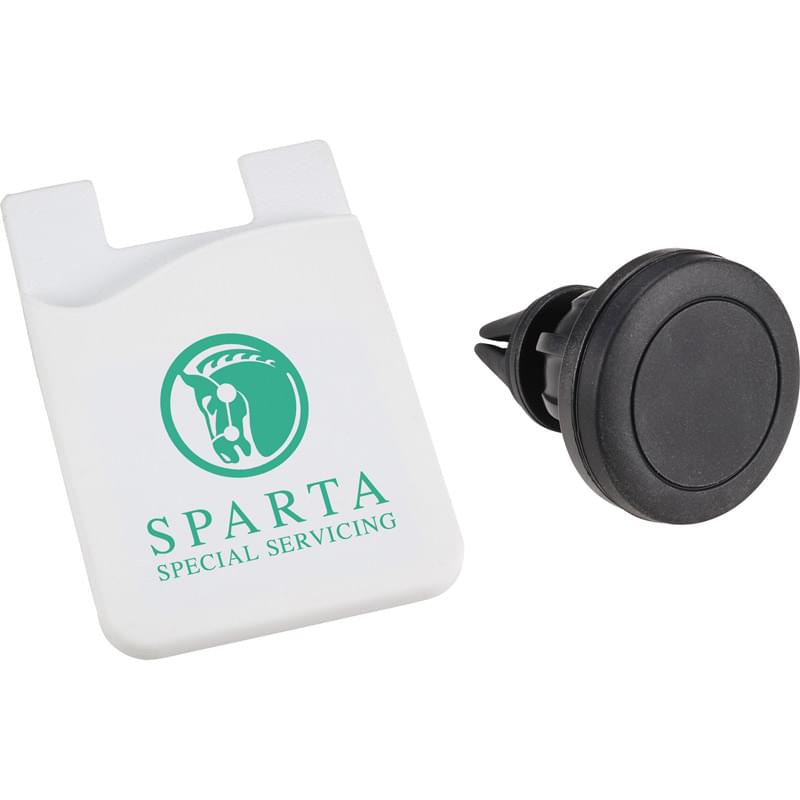Magnetic Phone Mount w/ Silicone Wallet