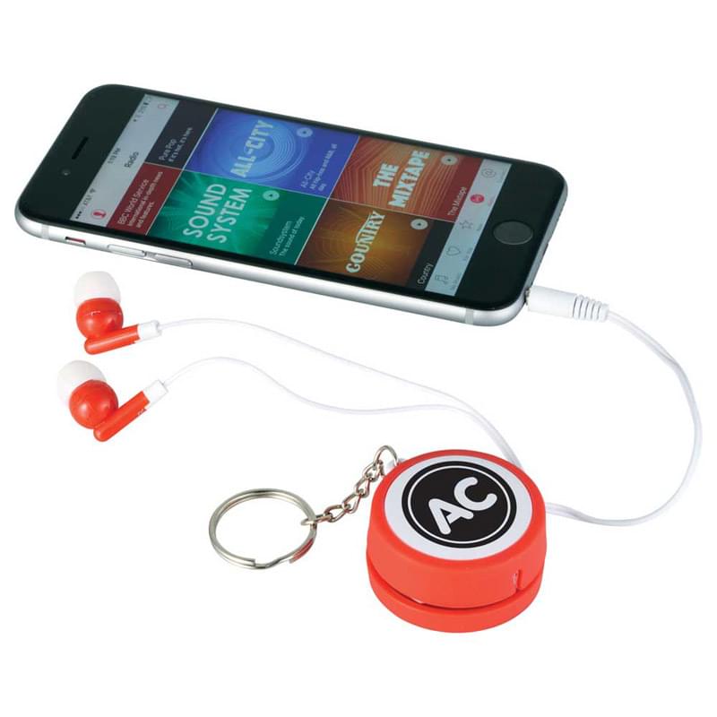 Orbit Ear Bud Wrap Key Tag