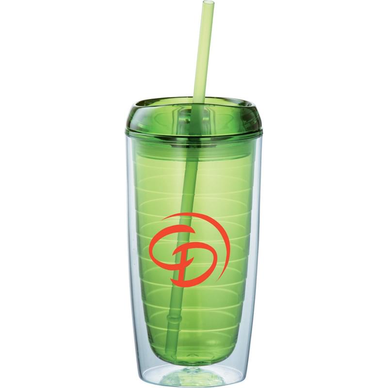 Twister 16-oz. Tumbler with Straw