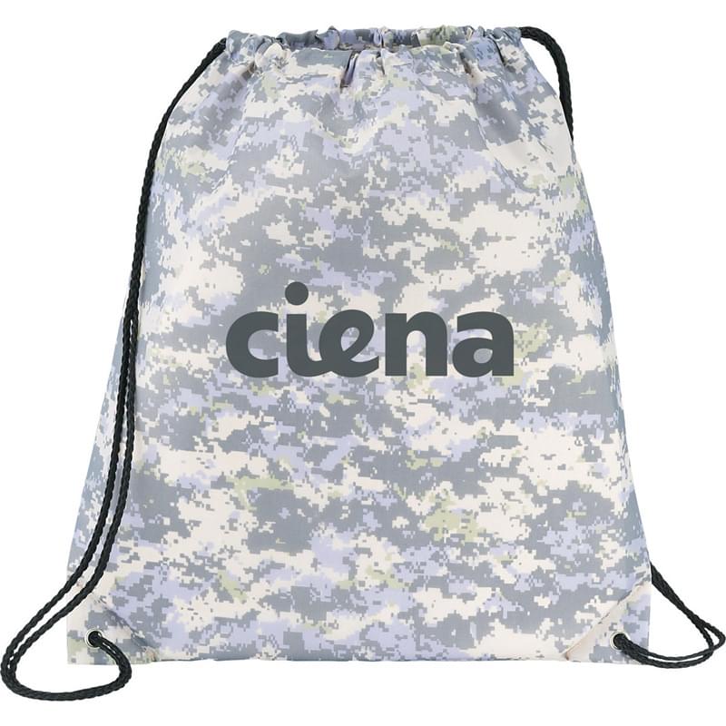 Camo Oriole Drawstring Cinch Backpack