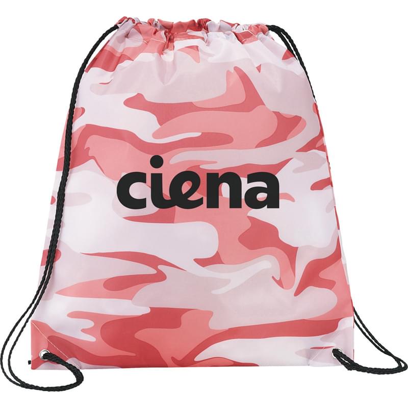 Camo Oriole Drawstring Cinch Backpack