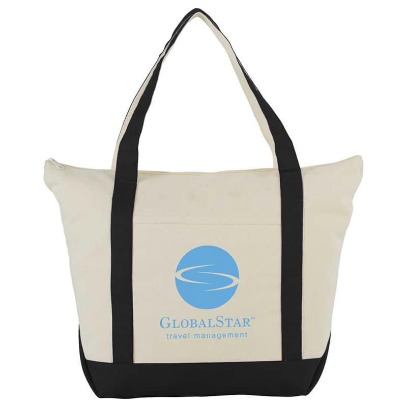12 oz. Zippered Cotton Tote