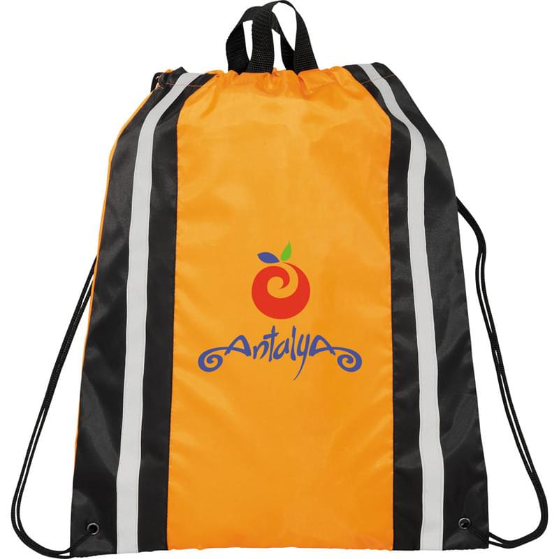 Reflective Drawstring Cinch Backpack