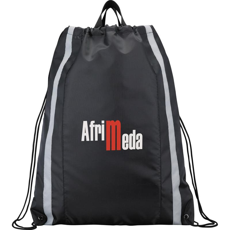 Reflective Drawstring Cinch Backpack