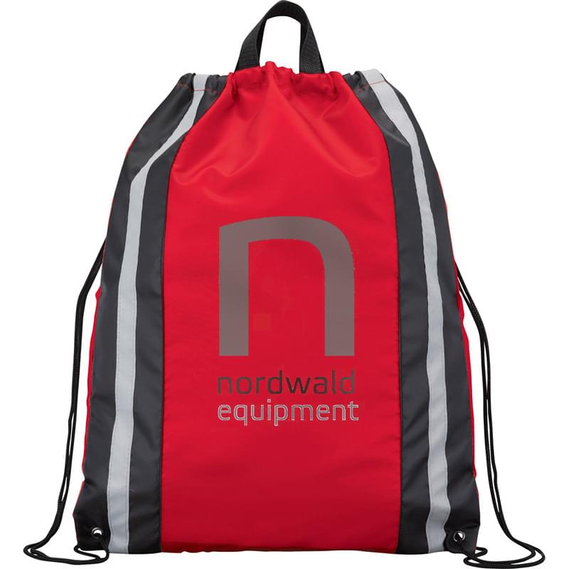 Reflective Drawstring Cinch Backpack