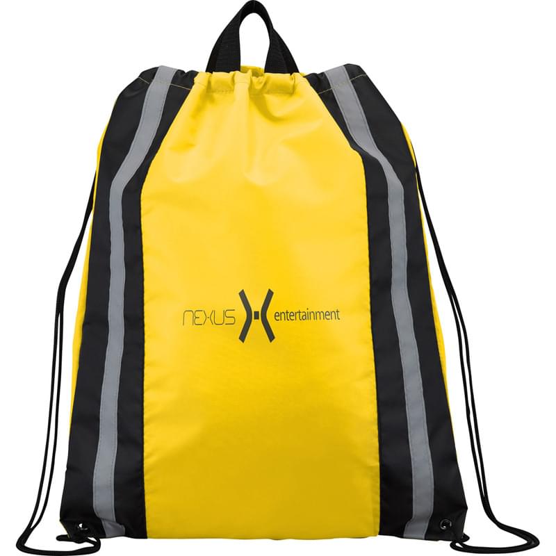 Reflective Drawstring Cinch Backpack