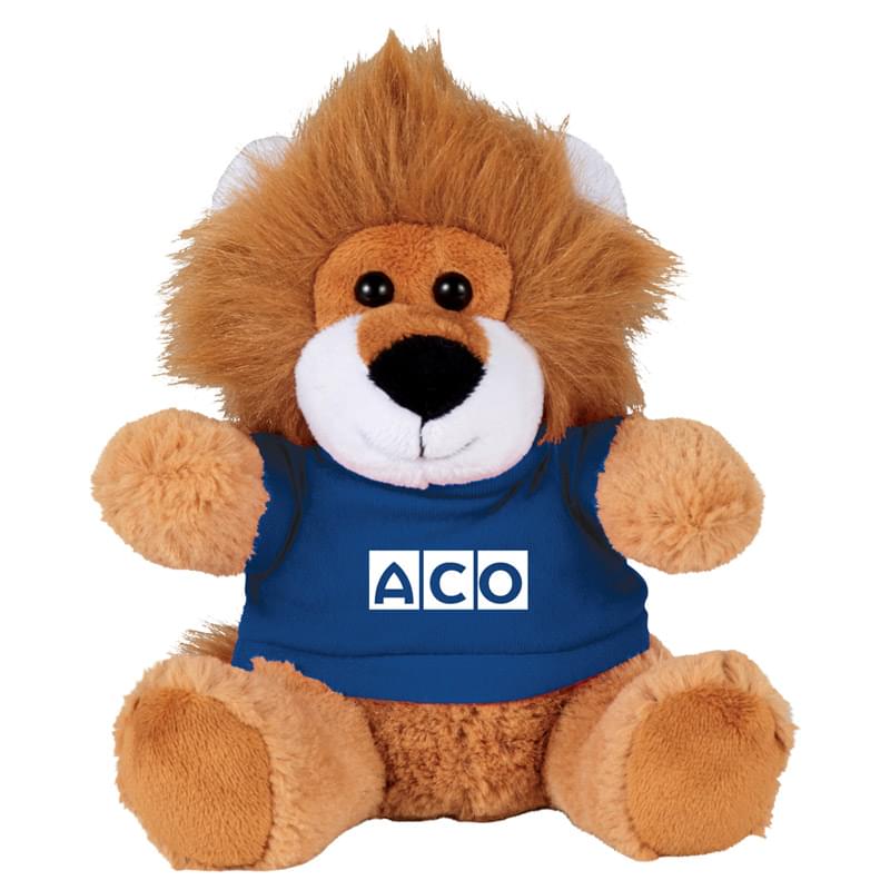 6" Plush Lion with Shirt