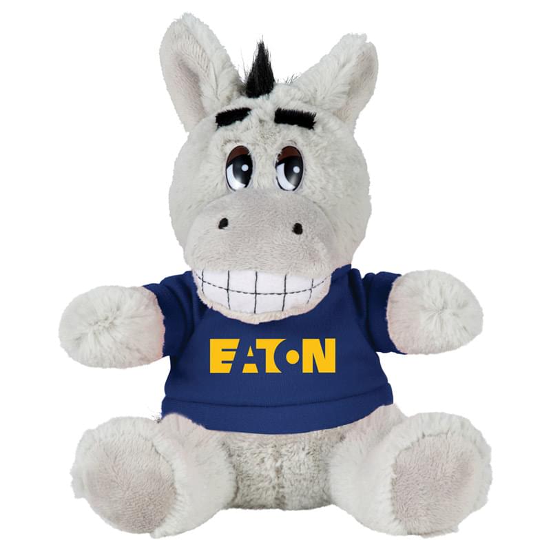 6" Plush Donkey with Shirt