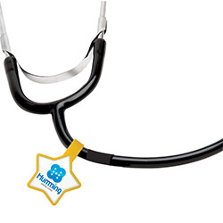 Anti-Microbial Star Stethoscope ID Tag