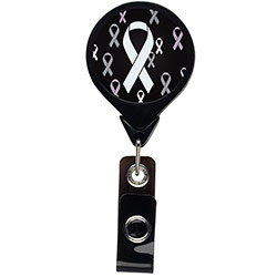 Black Ribbon Jumbo Theme Badge Reel