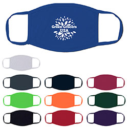 Pick-A-Color Cotton Mask - Non-medical, cotton face mask with elastic ear straps. Body: 100% Cotton, 4 Layers, 125 GSM. Binding And Ear Loop: 95% Cotton, 5% Spandex. Machine washable and reusable. Great for police departments, medical supply shops, shooting ranges, traffic management, volunteer organizations, real-estate agents, hospital system applications, essential workers, and more!