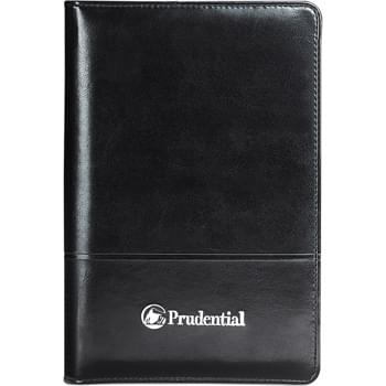 Windsor Reflections Jr. Zippered Padfolio - Zippered closure. Interior organizer. Pen loop. Includes 5" x 8" writing pad.