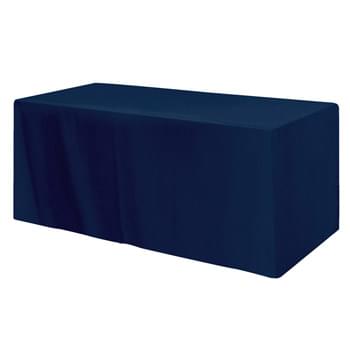 Fitted Poly/Cotton 3-sided Table Cover - fits 6' standard table - Made of 65%/35% Poly/Cotton Twill (Weight 7-7.5 Oz/Sq. Yard) For All Colors Excluding Forest Green & Black | To Avoid Dye Migration, Forest Green & Black Use 100% Cotton Twill (Weight 8-8.5 Oz/Sq. Yard) Fabric (This Keeps White Imprints From Changing Colors) | Fits Table Size: 72" W x 29" H x 30" D | Covers Three Sides Of A 6 Foot Standard Table With Open Back | Tight Fit Provides Extra Durability And Prevents Frayed Edges | Rolled Hem  | Table Covers Create A Finished Look To Your Presentation | Easy To Ta