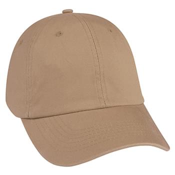 Washed Cotton Cap - CLOSEOUT! Please call to confirm inventory available prior to placing your order!<br />100% Washed Cotton Twill | 6 Panel Low Profile | Unstructured Crown & Pre-Curved Visor | Adjustable Self-Material Strap With Sliding Buckle