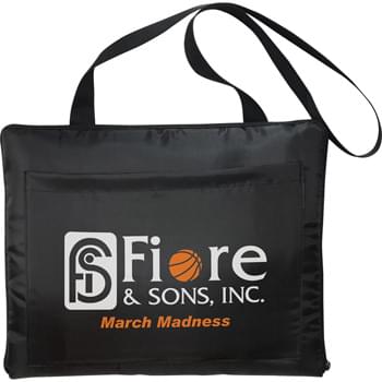 Game Day Stadium Blanket - This perfect blanket can be used as a picnic blanket,seat cushion,or over your lap to keep warm while cheering on the big game. Easily folds into a convenient 13" x 11" tote bag with carrying straps and a 12" x 8.5" exterior pocket.