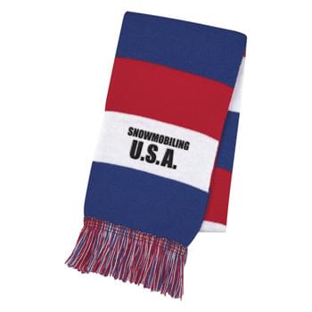 Patriotic Knit Scarf - 100% Acrylic
