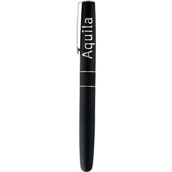 SoHo Roller Ball - Spray rubber coat finish provides hours of comfort writing. Pen includes premium black ink cartridge.