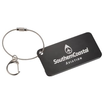 Aluminum Identification Tag - Aluminum tag with metal wire twist action closure and secondary clip attachment option. Size: 3” X 1.5”.