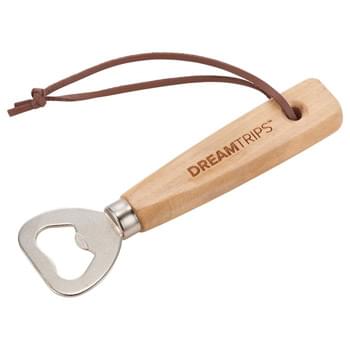 Bullware Bottle Opener - Grabbing booze by the horns. Wood Handle bottle opener with leather wrist strap. Hop on the Bull. Craft up the night. Live Classy.