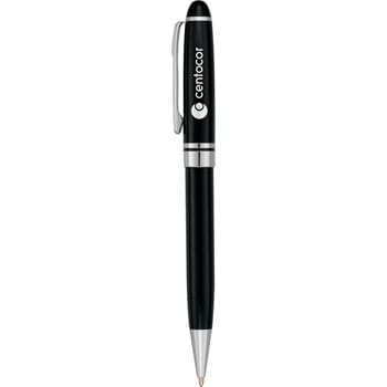 Bristol Ballpoint - It's a beautiful thing when classic meets corporate. Matte silver or high gloss black barrels complemented by shiny chrome accents. Premium black ink cartridge completes the writing experience. Please note PhotoGraphixx is only available on the silver finish.