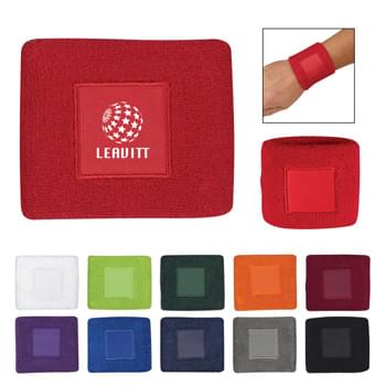 Wristband With Patch - 100% Cotton Terry Cloth | Available in 11 Popular Colors!