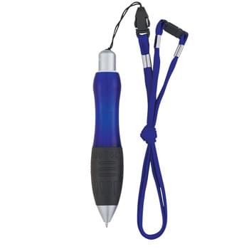 The Lido Neck Pen - Detachable Neck Cord With Safety Clip | Rubber Grip For Writing Comfort And Control