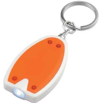 Led Key Chain - Button Cell Batteries Included | High Power Light Beam | Push Button To Turn On Light