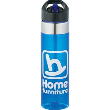 Kensington BPA Free Sport Bottle 20oz - Durable Tritan material. Shatter, stain, and odor resistant. Screw-on spill resistant lid with straw.  Carabiner hook.  Wide mouth opening for easy cleaning and filling. BPA Free. 20oz.