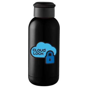 Copa Mini Copper Vacuum Insulated Bottle 12oz - Bottle is double wall stainless steel with vacuum insulation.  Inner wall is plated with copper for ultimate conductivity to keep drinks hot for 8 hours and cold for 48 hours.  Screw-on lid with built-in silicone strap.  Wide mouth opening for easy cleani