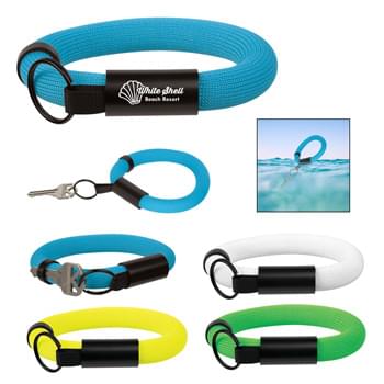 Floating Wristband Key Holder - Made Of Expanded Polyurethane Foam | Ensure Your Keys Stay Afloat   | Bright Colors Allow For High Visibility When In The Water   | Great For Pool, Beach, Boating Or Any Water Activity | Split Ring Attachment
