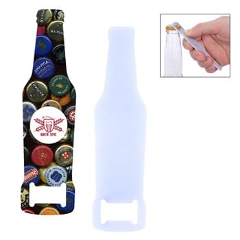 Full Color Bottle Shaped Bottle Opener - Metal Bottle Opener