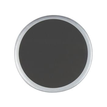 Two-Tone Coaster - CLOSEOUT! Please call to confirm inventory available prior to placing your order!<br />Black Felt Backing Is Skid Resistant And Easy On All Surfaces | Available Individually Or In 4-Pack Sets