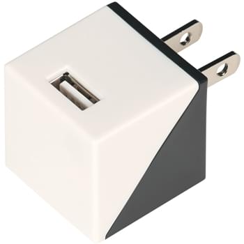 UL Listed Diagonal AC Adapter - CLOSEOUT! Please call to confirm inventory available prior to placing your order!<br />UL Listed (UL File # E473515) | Compact Design With Folding Prongs | Output: 5 Volts/1 Amp | Overload And Short Circuit Protection | Cords Not Included | Fast and Efficient Charging At Home, In The Office Or On The Go