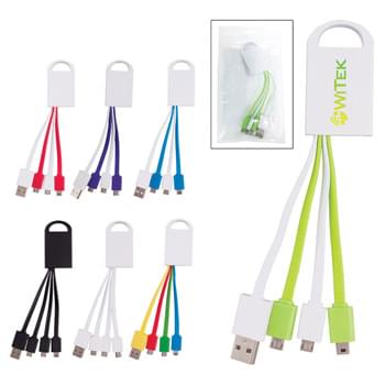 3-In-1 Charging Buddy - An MFi Cable (Not Included) Is Needed For AppleÂ® Products | Apple and Lightning are trademarks of Apple Inc., registered in the U.S. and other countries. | Includes 2 Micro USB Connectors and a Mini USB Connector | Simply Plug The Cable Into A Powered USB Port And Then Into Your Device Or Smartphone | Charge Multiple Devices At Once When Using An Ample Power Source | Expansion USB Port For Use With Your AppleÂ® LightningÂ® Charging Cable (5 series or higher)