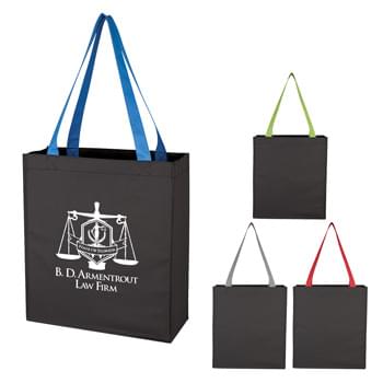 Porter Tote Bag - CLOSEOUT! Please call to confirm inventory available prior to placing your order!<br />Made Of 600D Polyester | 5" Gusset | 25" Handles | Spot Clean/Air Dry