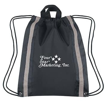 Small Reflective Sports Pack - Made Of 210D Polyester | Carrying Handles | Reinforced Eyelets | Drawstring Closure | Spot Clean/Air Dry