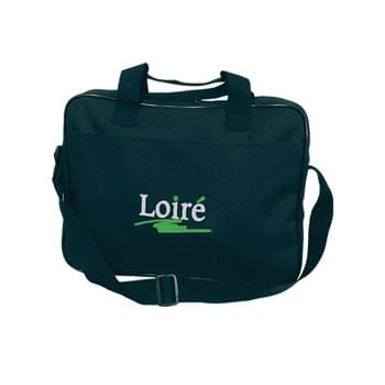 Briefcase - Made Of 600D Polyester | Adjustable Shoulder Strap And Web Carrying Handles | Zippered Main Compartment | Extra Strong Nylon Zippers | Spot Clean/Air Dry