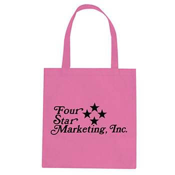 Non-Woven Promotional Tote Bag - Made Of 80 Gram Non-Woven, Coated Water-Resistant Polypropylene | 24" Handles | Spot Clean/Air Dry