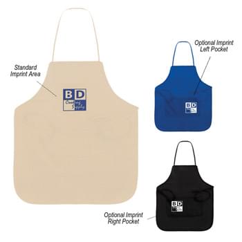Non-Woven Full Apron - Made Of 80 Gram Non-Woven, Coated Water-Resistant Polypropylene | 2 Front Pockets | Tie Straps