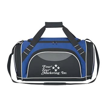 Super Weekender Duffel Bag - Made Of 600D Polyester And Dobby Material | Adjustable Shoulder Strap | Top Double Zippered Compartment | Shoe Compartment With Air Vent | Front And Side Zippered Pockets | Web Handles With VelcroÂ® Closure | Spot Clean/Air Dry