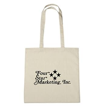 100% Cotton Tote Bag - 100% Natural Cotton | 30" Handles | Spot Clean/Air Dry