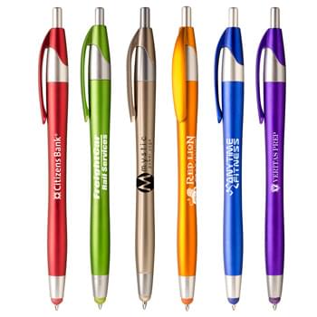 Javalina Spring Stylus - Newest addition to the original Javalina Stylus line. Six vivid metallic colors with matching colored stylus. Guaranteed ultrasmooth writing cartridge.