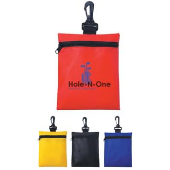 Non-Woven Zippered Pouch - Made Of 80 Gram Non-Woven, Coated Water-Resistant Polypropylene | Zippered Compartment | Swivel Clip For Attachment
