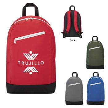 Diverge Backpack - CLOSEOUT! Please call to confirm inventory available prior to placing your order!<br />Made Of 900D Polyester | Adjustable Padded Shoulder Straps And Web Carrying Handle | Double Zippered Main Compartment With Padded Back | Trendy Silver Accent Zipper | Front Zippered Pocket | Spot Clean/Air Dry