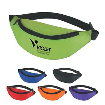Budget Fanny Pack - Made Of 210D Polyester | Main Zippered Compartment | Adjustable Waist Strap | 44" Maximum Belt Size