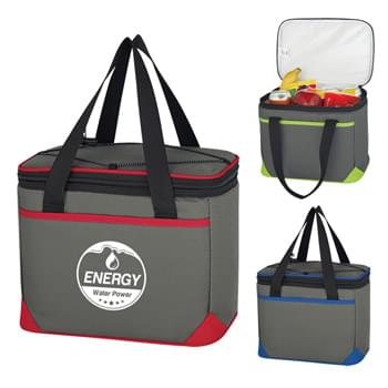 Bolt Kooler Bag - Made Of 600D Polyester   | PEVA Lining   | 20" Web Carrying Handles | Front Pocket | Bungee Cord Storage On Top | Zippered Main Compartment | Spot Clean/Air Dry