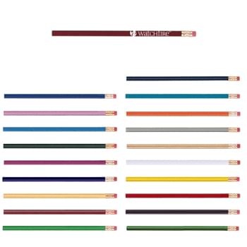 International Pencil - Bonded Core  #2 Pencil   | Wood-Cased Barrel With A Brass-Colored Ferrule And A Red Eraser | Extra Large 13/32" Diameter
