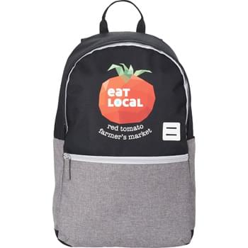 Oliver 15" Computer Backpack - Large zippered main compartment that offers a dedicated and padded 15" laptop sleeve. Custom printed lining. Zippered front pocket to hold your phone and tech accessories. Silicon latch tab accent.