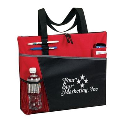Double Zip Convention Tote Bags