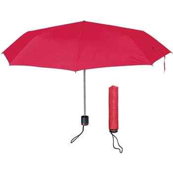 43" Arc Super-Mini Telescopic Folding Umbrella - Matching Sleeve | Nylon Material